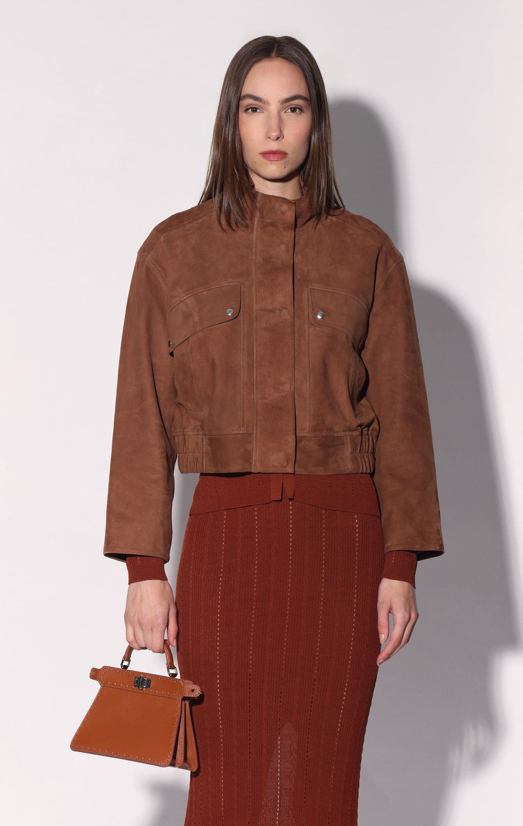 Reed Mini Satchel, Almond