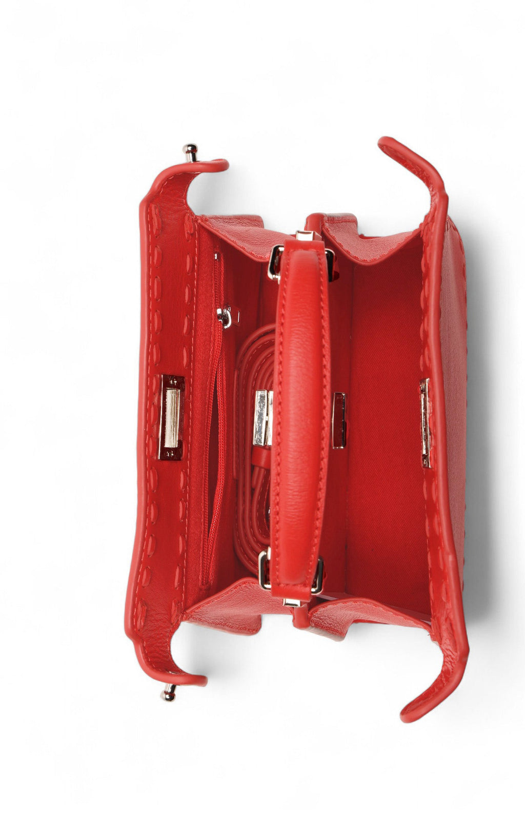 Reed Mini Satchel, Cherry Dip