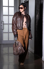 Freya Fringe Mini Hobo, Cedar