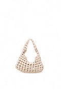 Mackenzie Woven Knot Hobo, Oyster