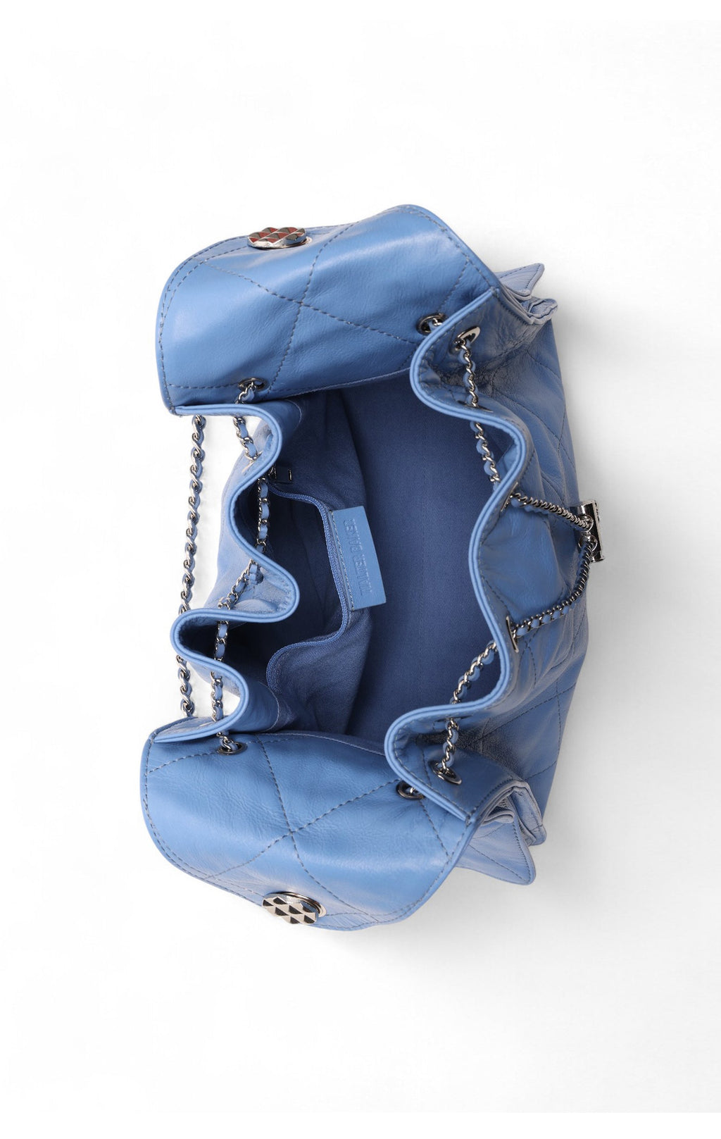 Valeria Quilted Bucket, Aqua Rush
