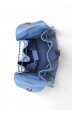 Valeria Quilted Bucket, Aqua Rush