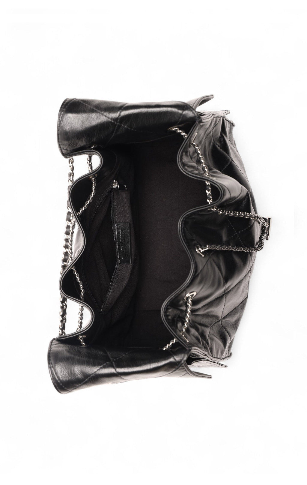 Valeria Quilted Bucket, Black