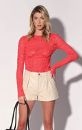 Ramone Short, Oyster - Leather