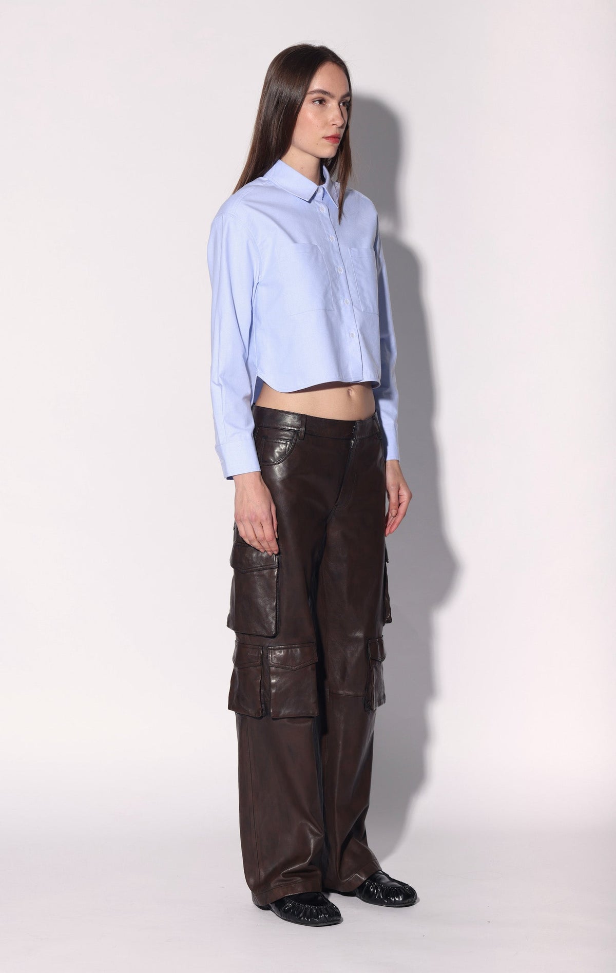 Danny Pant, Washed Brown  - Leather