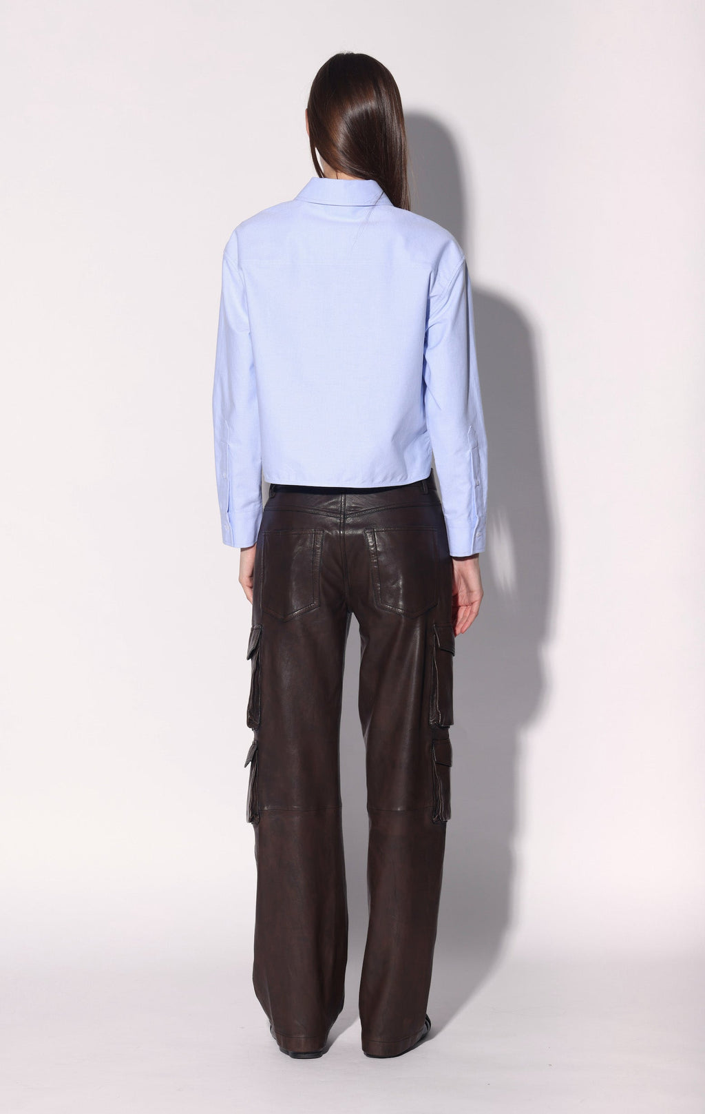 Danny Pant, Washed Brown  - Leather