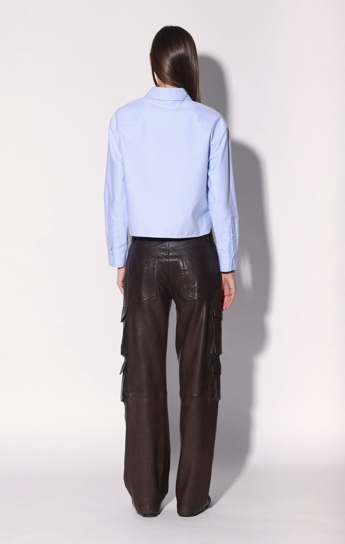 Danny Pant, Washed Brown  - Leather