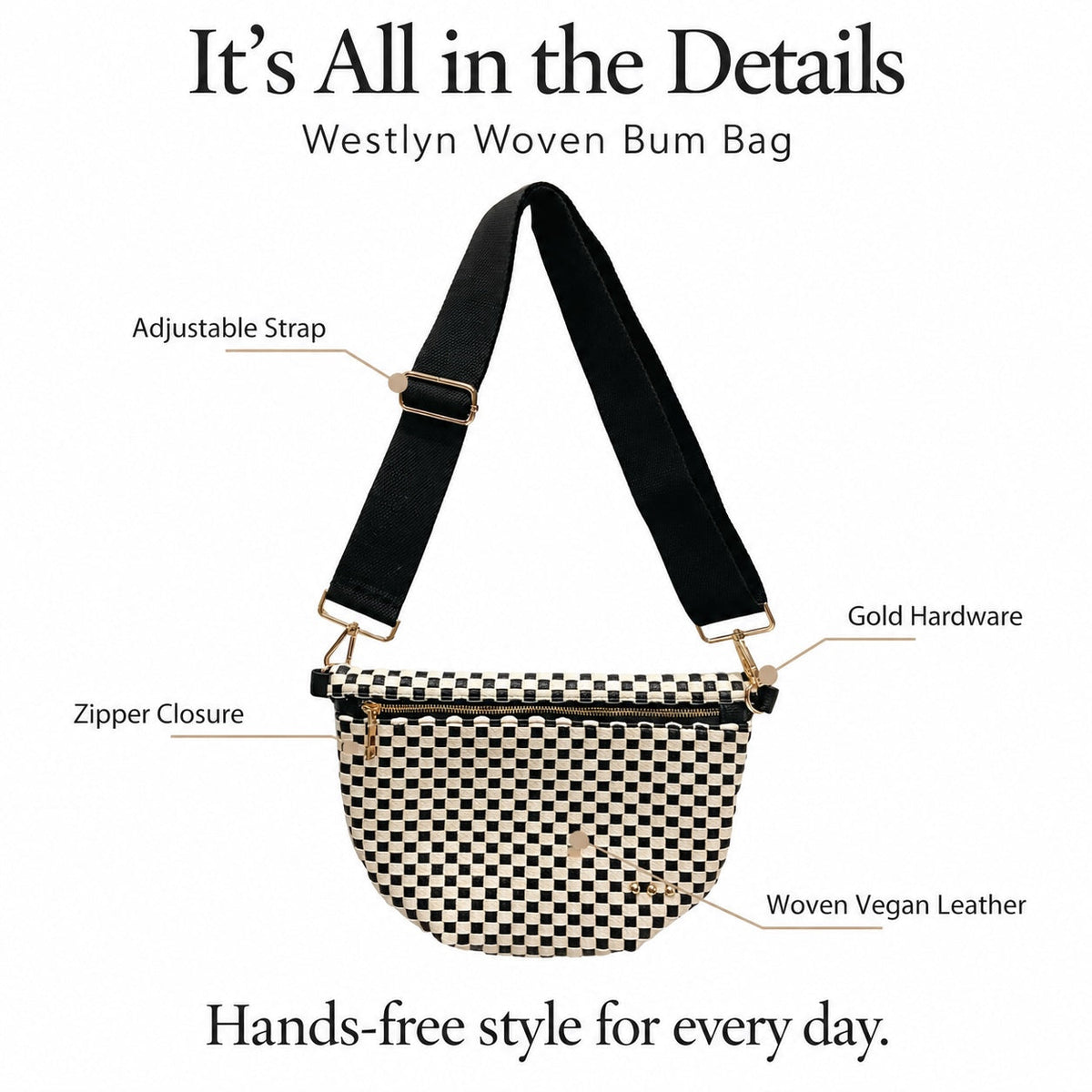 Westlyn Woven Bum Bag  - TOP SELLER