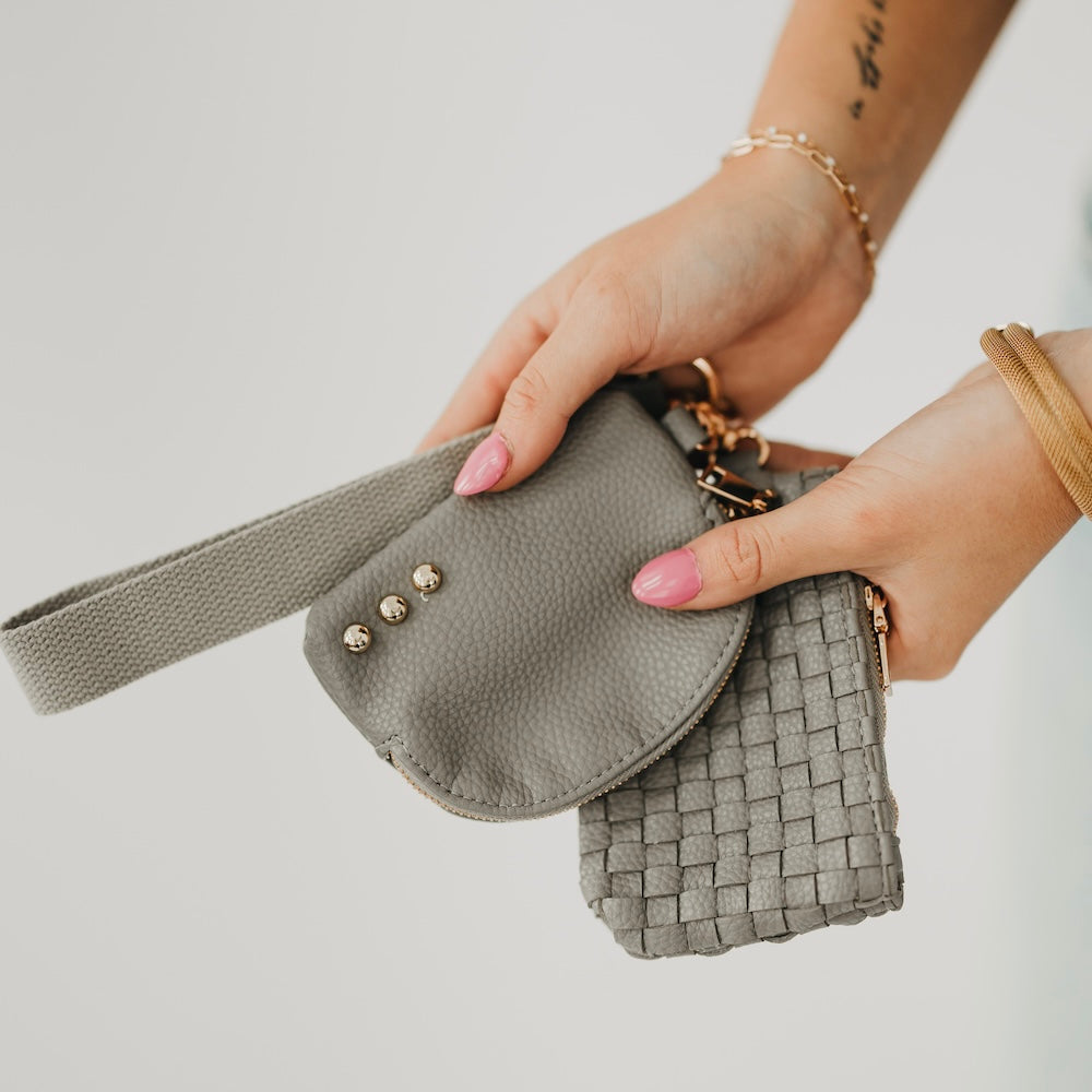 Wonderlust Woven Dual Pouch Wristlet - NEW COLOR!