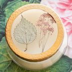 Accent Pressed Floral Candle - Apricot Rose