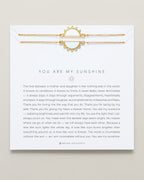 You Are My Sunshine Gold Bracelet Set