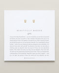 Beautifully Broken Baguette Stud Earrings