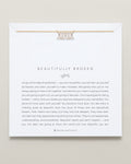 Beautifully Broken Baguette Dainty Necklace