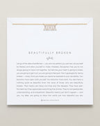 Beautifully Broken Baguette Dainty Necklace