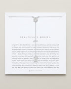 Beautifully Broken Emerald Cut Lariat Necklace