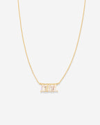 Beautifully Broken Baguette Dainty Necklace