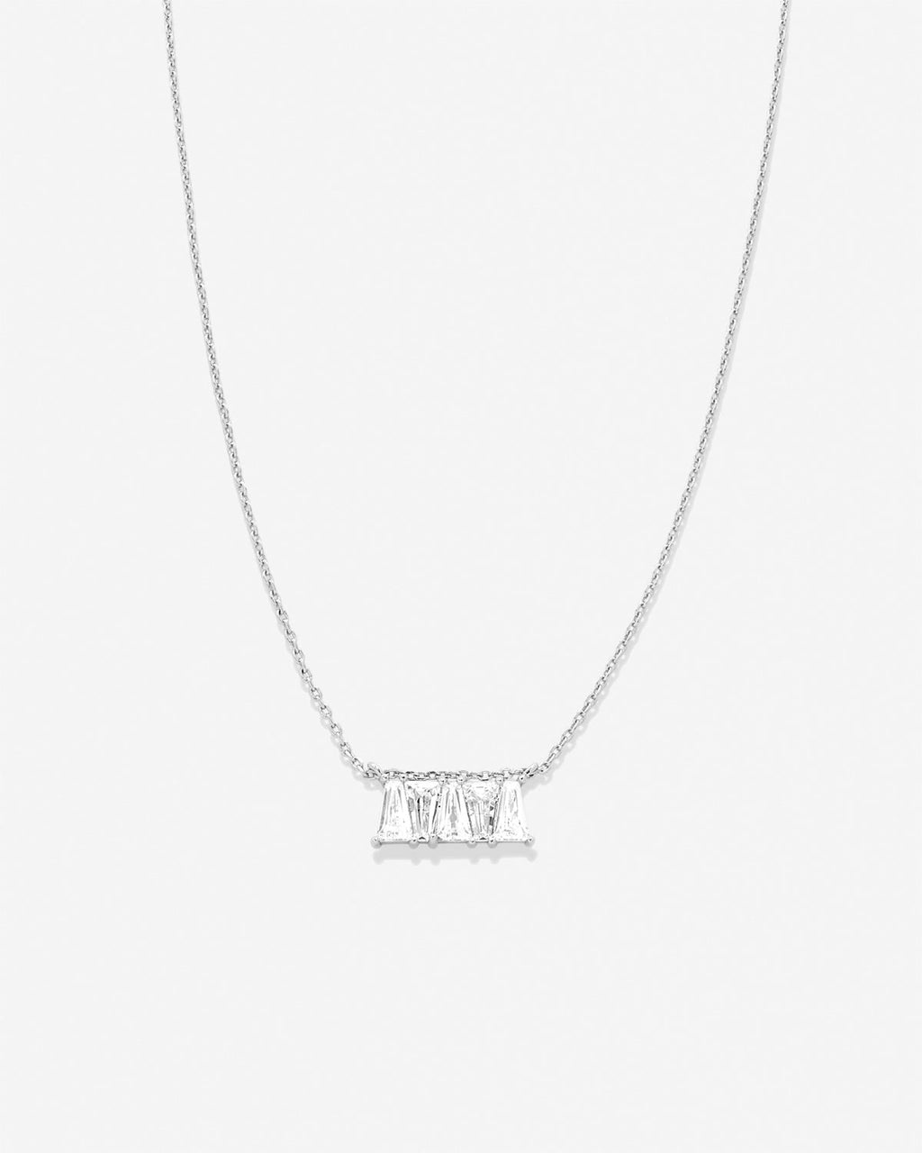 Beautifully Broken Baguette Dainty Necklace