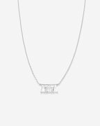 Beautifully Broken Baguette Dainty Necklace