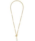 Betsy Necklace - 18k Gold Plating and Freshwater pearls