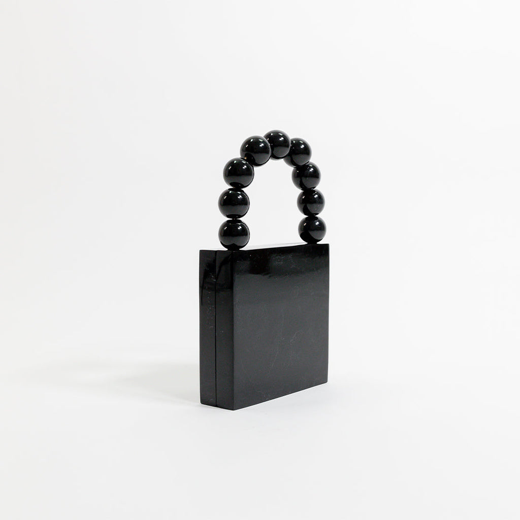 Twinkling Noir Mosaic Clutch