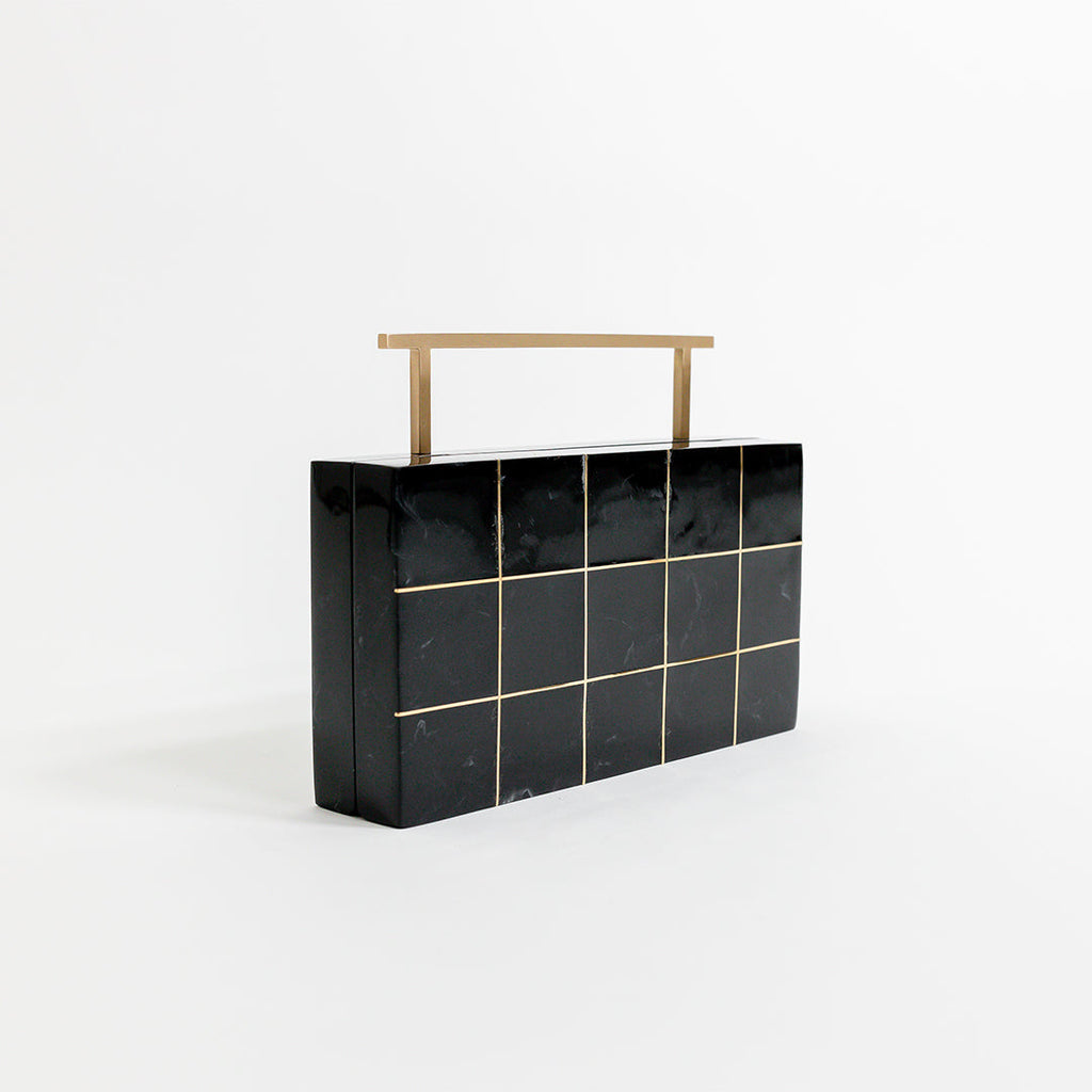 Onyx Crystalline Clutch