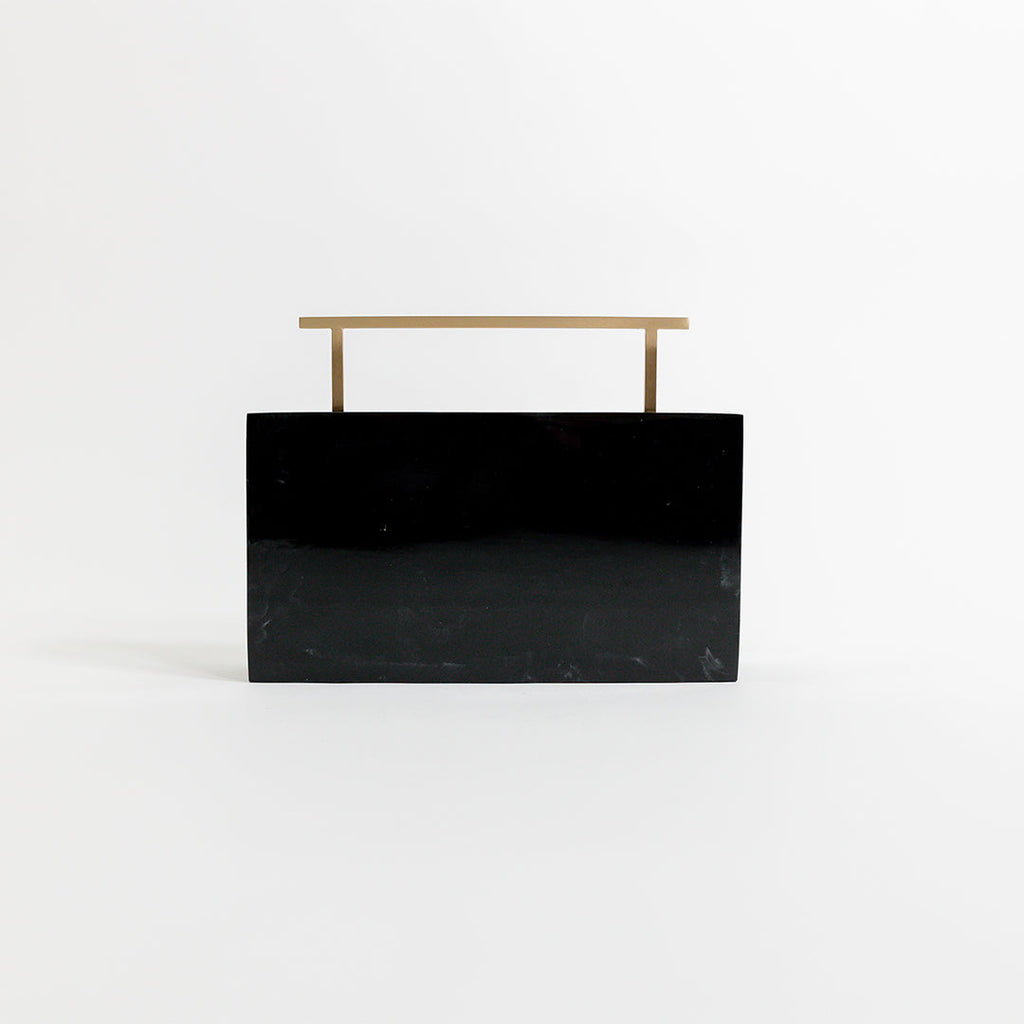 Onyx Crystalline Clutch