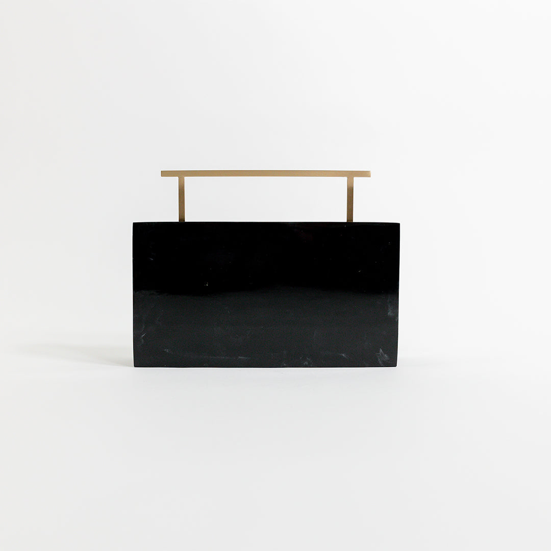 Onyx Crystalline Clutch