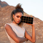 Onyx Crystalline Clutch