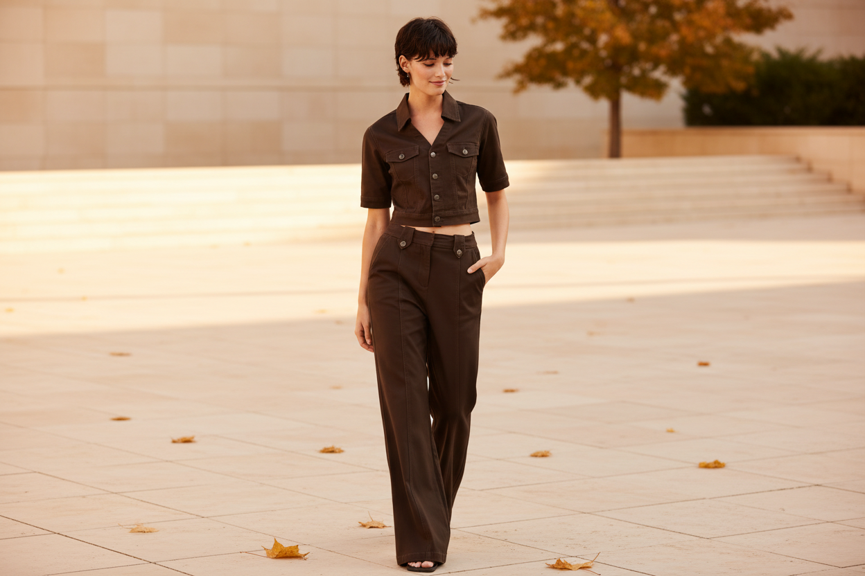 Brown Co-ord — Warm Minimal Outdoor