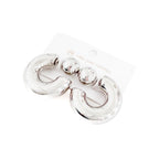 Caroline Reversible Hoop Earrings - WATERPROOF