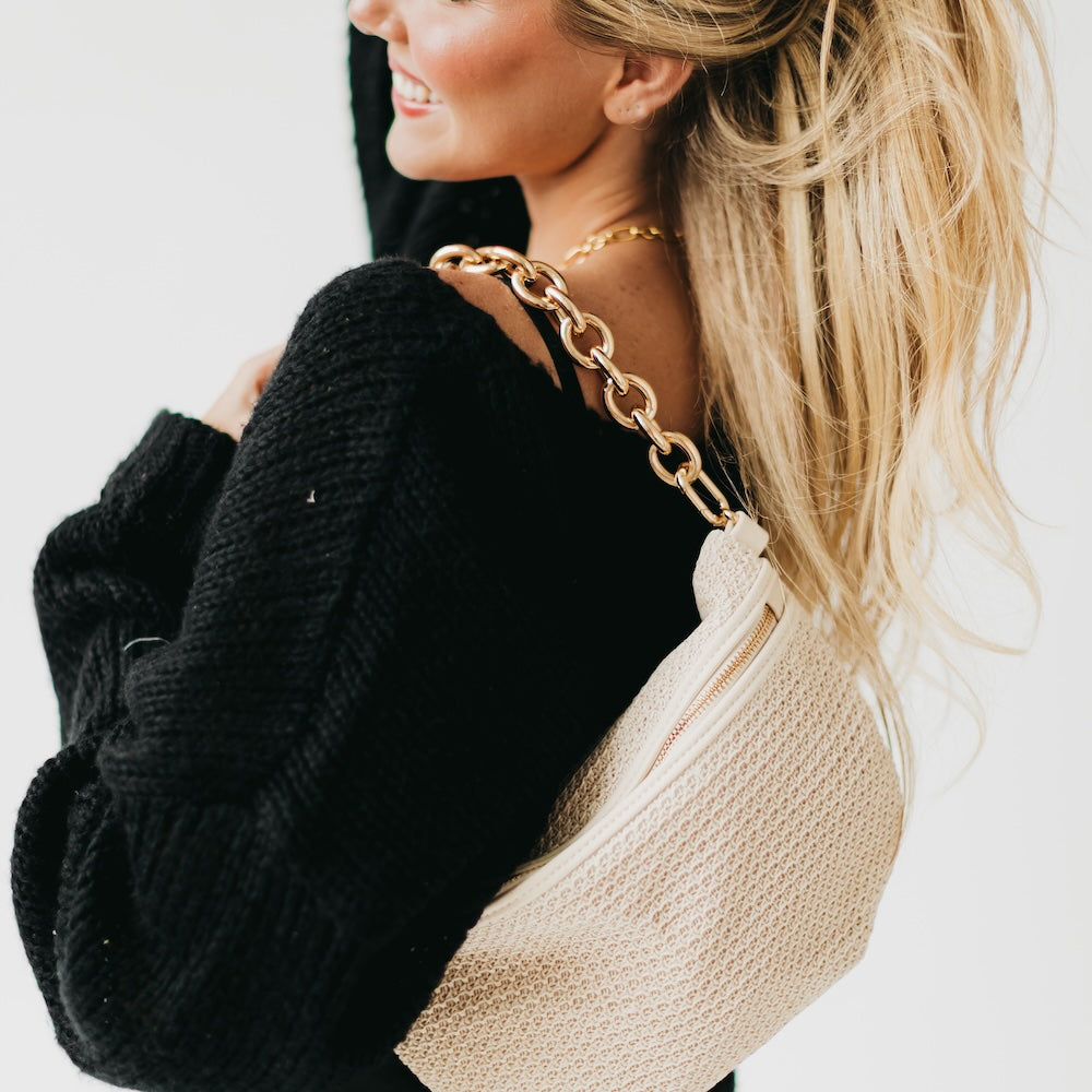 Bold Metal Chain Shoulder Strap