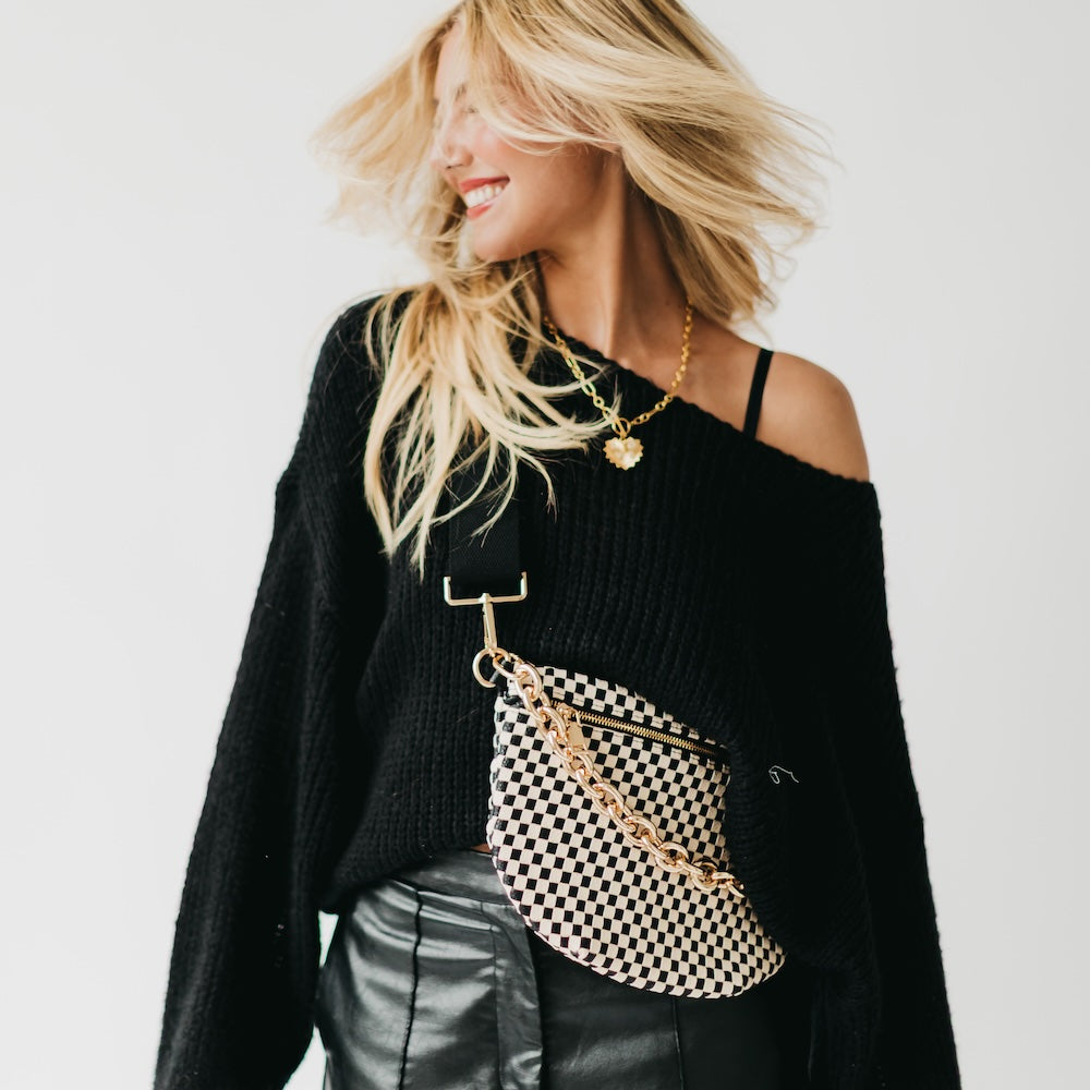 Bold Metal Chain Shoulder Strap