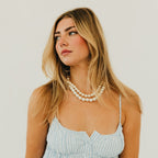 Chunky Three Piece Pearl Necklace