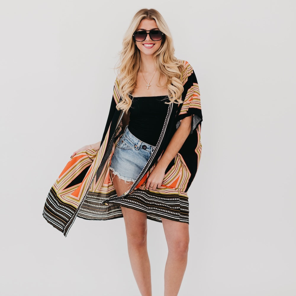 In The City Of Paradise Kimono