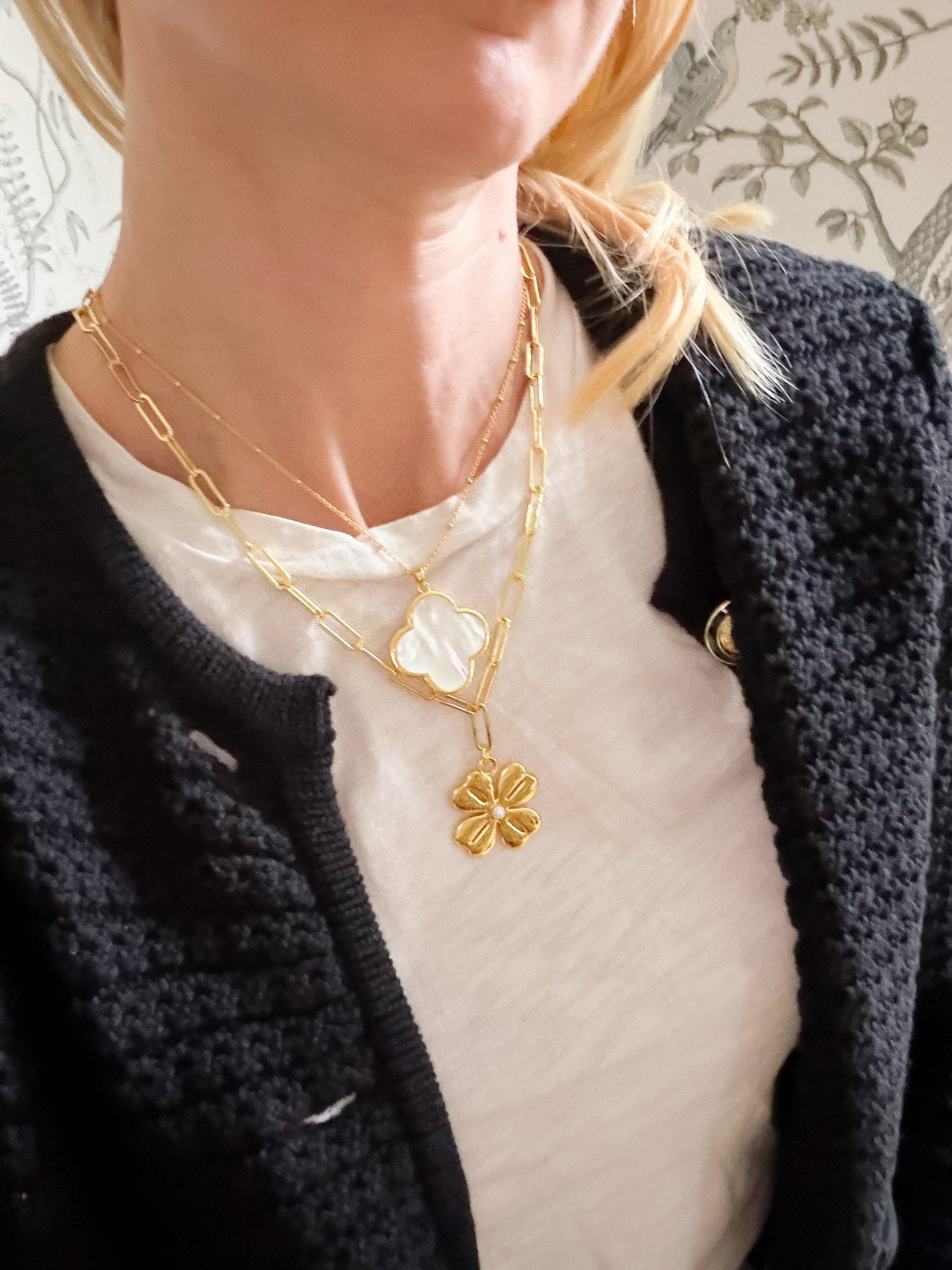 Grace Necklace - 18k Plated Paper Clip Chain-Kristin Kennedy Collection