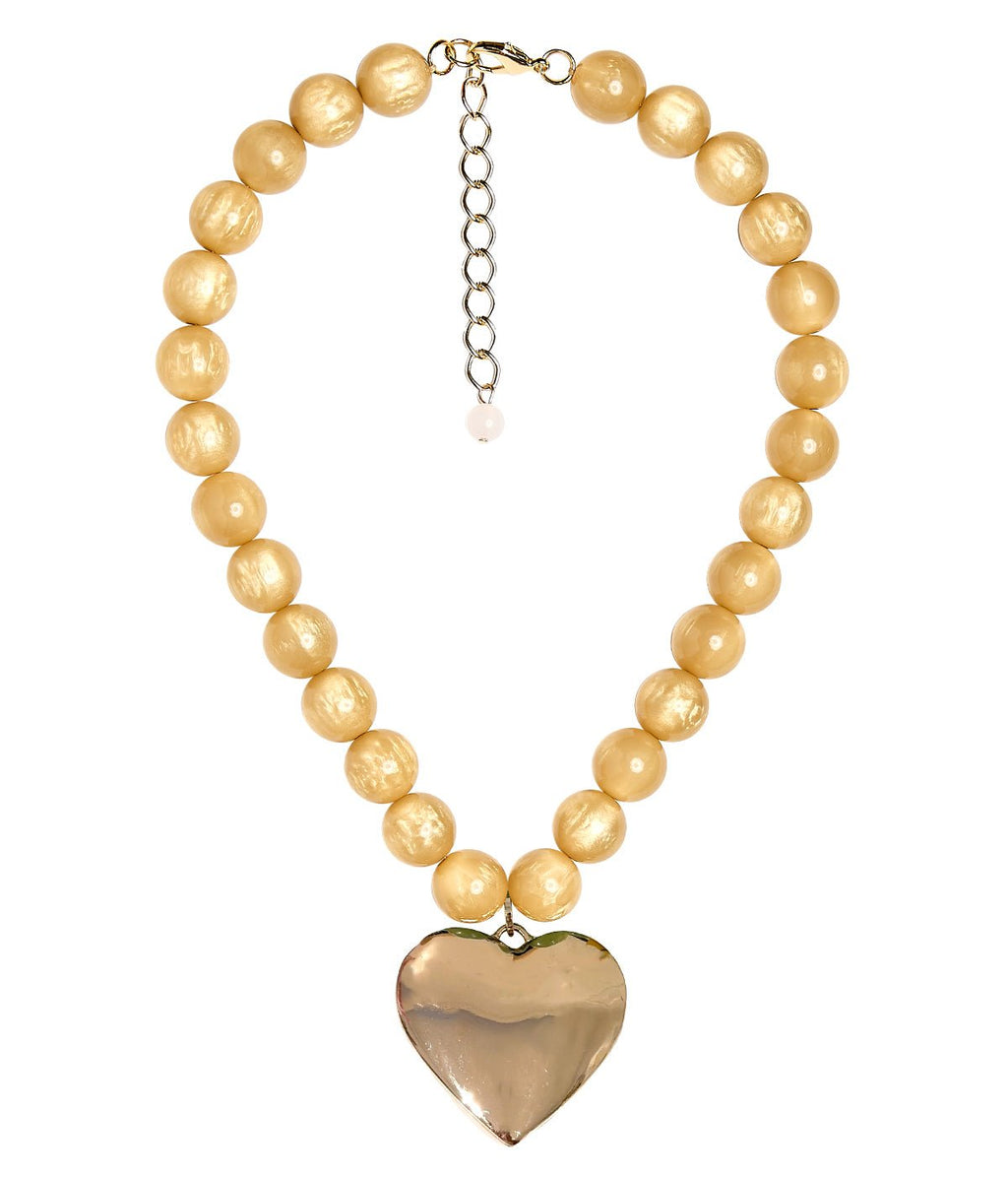 Dottie Heart - Acrylic Necklace