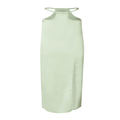Elena Pastel Green Cut Out Midi Skirt