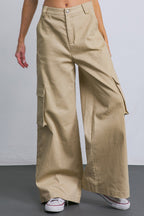 ADORABLE POSH WOVEN CARGO PANTS