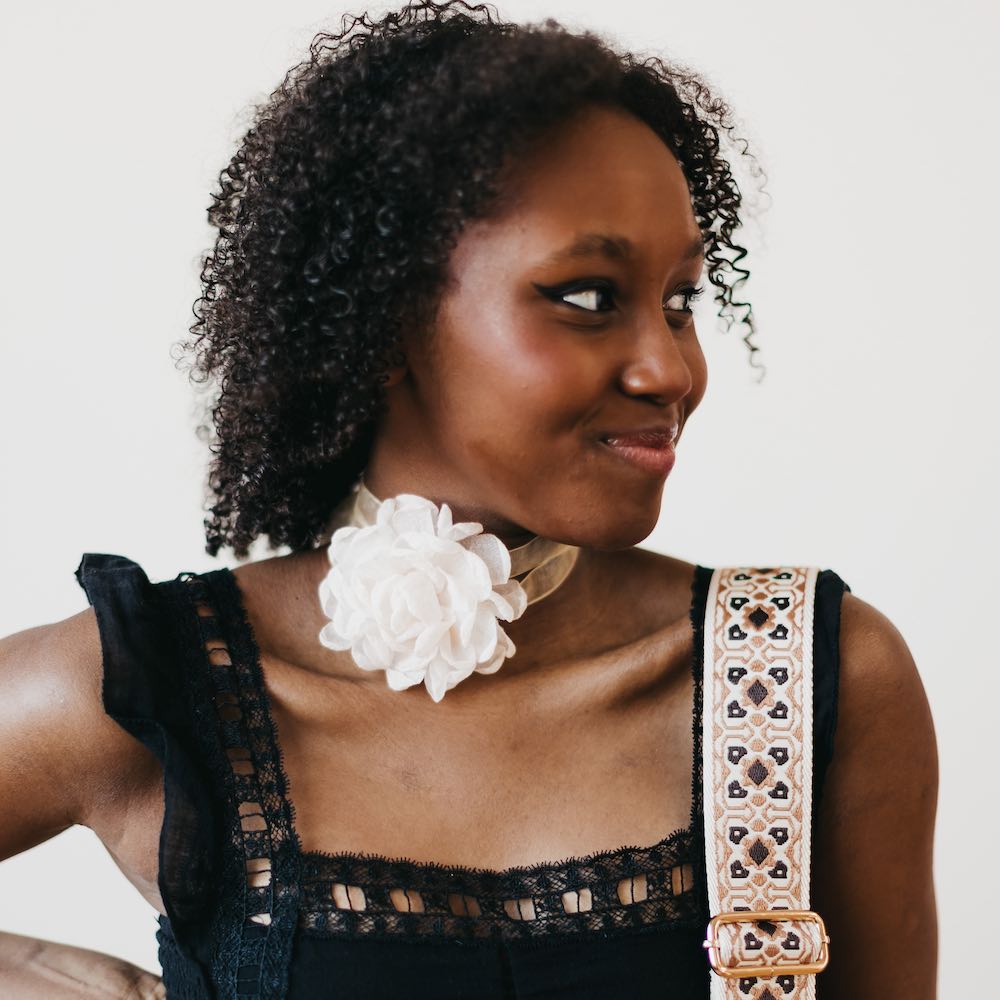 Flower Fantasy Tie Choker Necklace