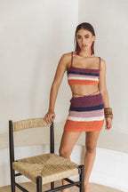 Gia Sunset Crochet Crop Top