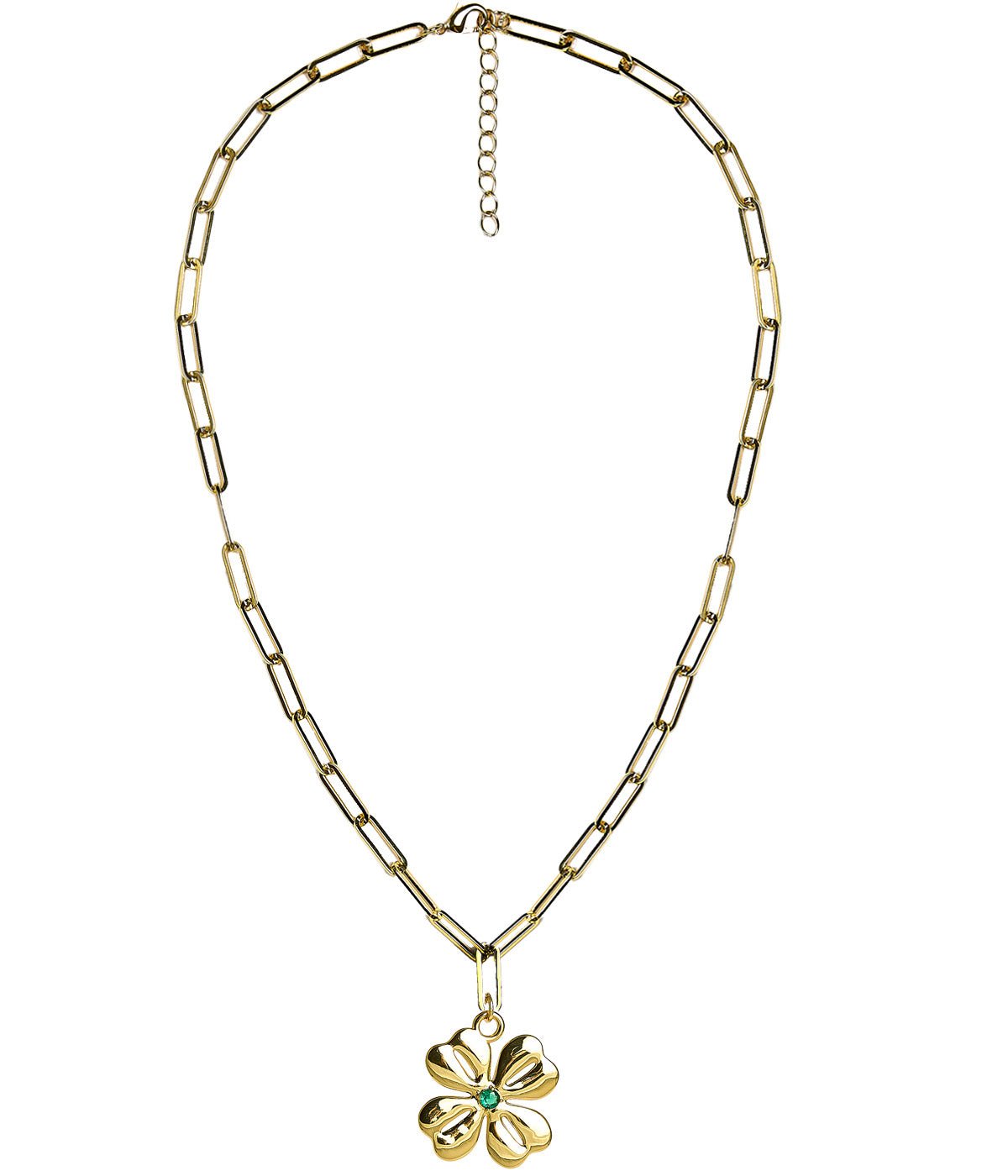 Grace Necklace - 18k Plated Paper Clip Chain-Kristin Kennedy Collection