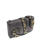 Gray Kaa Clutch