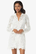 Lace Button Front Dress | Lace Crochet