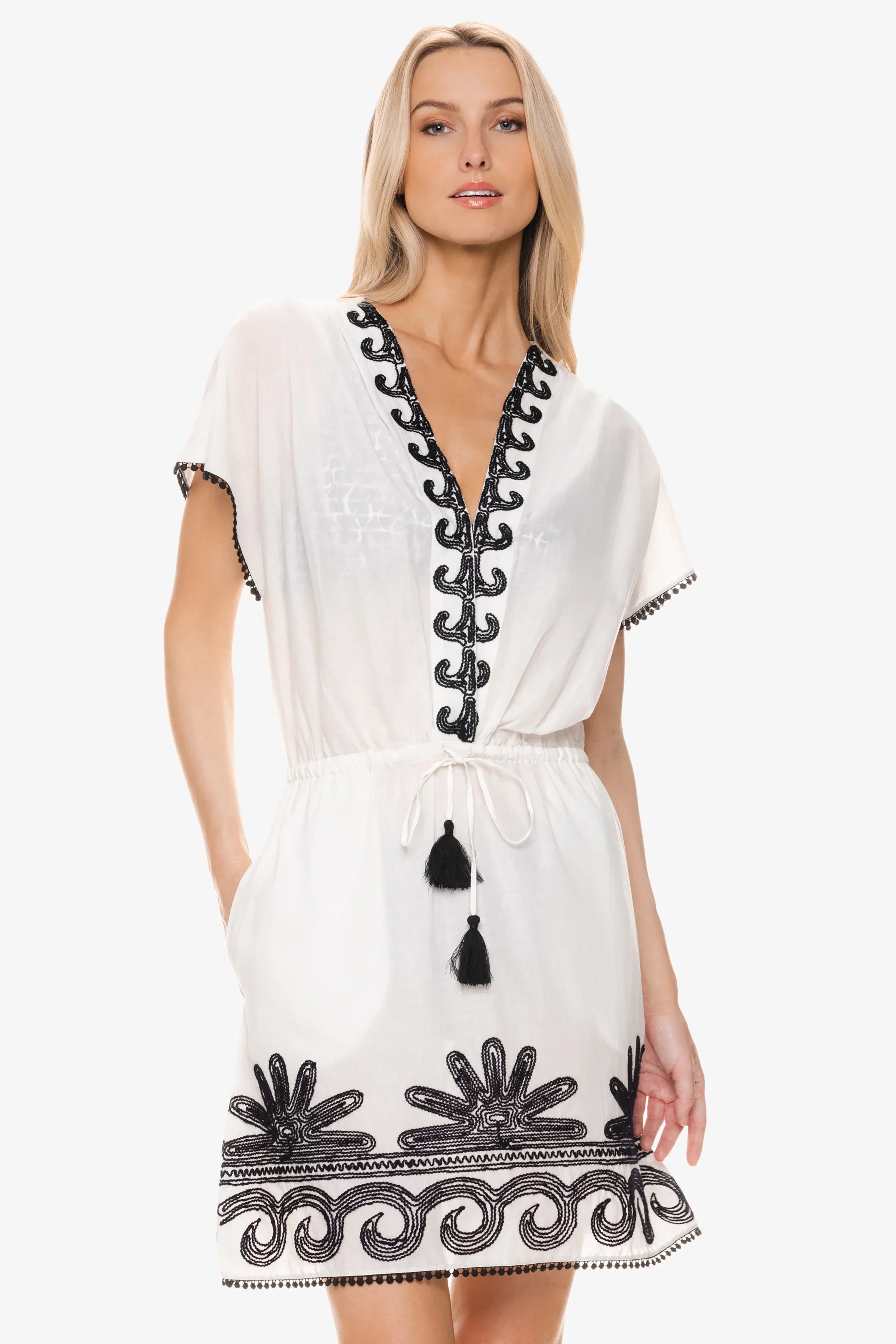 Margaux Dress – Black White