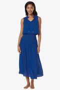 Sleeveless Smocked Dress | Hamptons Blue