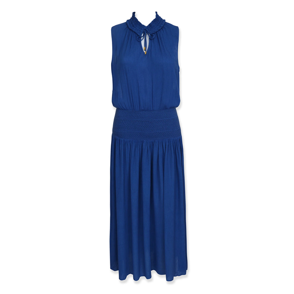 Sleeveless Smocked Dress | Hamptons Blue