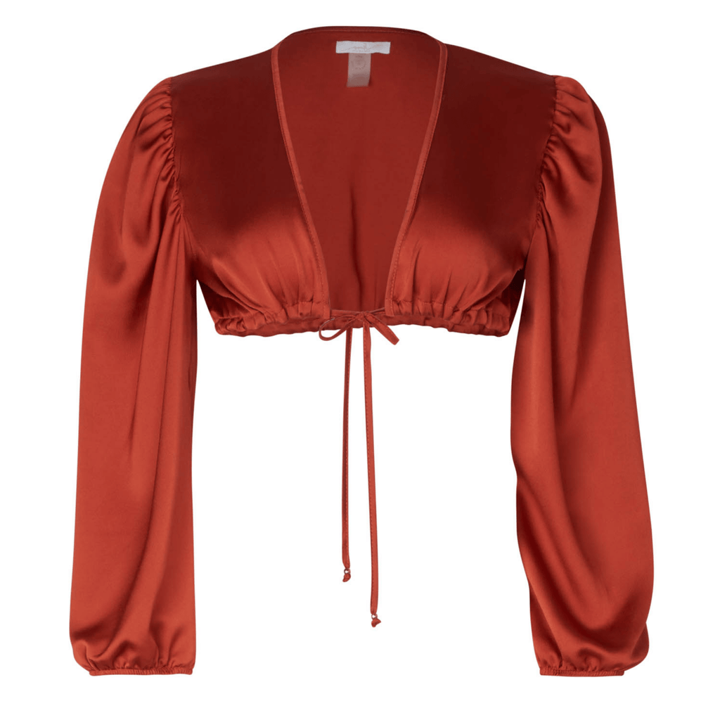 Jenna Long Sleeve Terra Crop Top