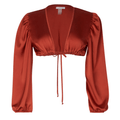 Jenna Long Sleeve Terra Crop Top