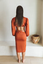Jenna Long Sleeve Terra Crop Top