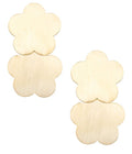 Josie Brushed Floral Earrings - 18k Gold Plated